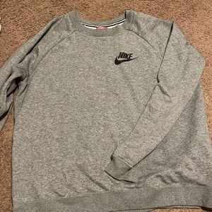 nike gray Crew neck
